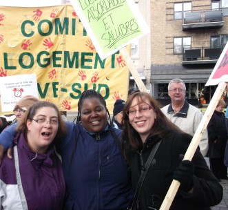 Manifestation pour le droit au logement